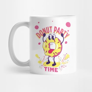 Fun Donut Party Time Mug
